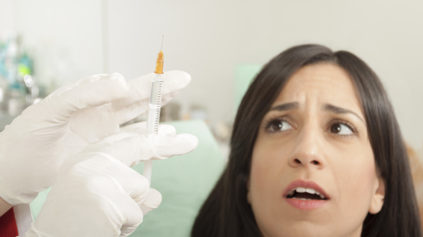 Om du har sprutfobi är upplever du en stark rädsla inför att ta blodprov eller sprutor. Foto: Shutterstock